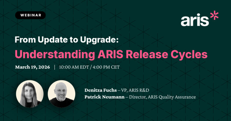 Webinar: From Update to Upgrade: Understanding ARIS Release Cycles